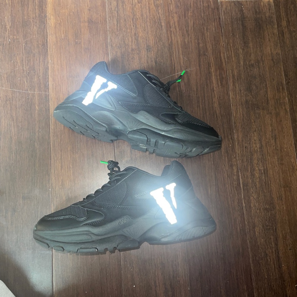 Mens custom Reflective Vlone Shoes